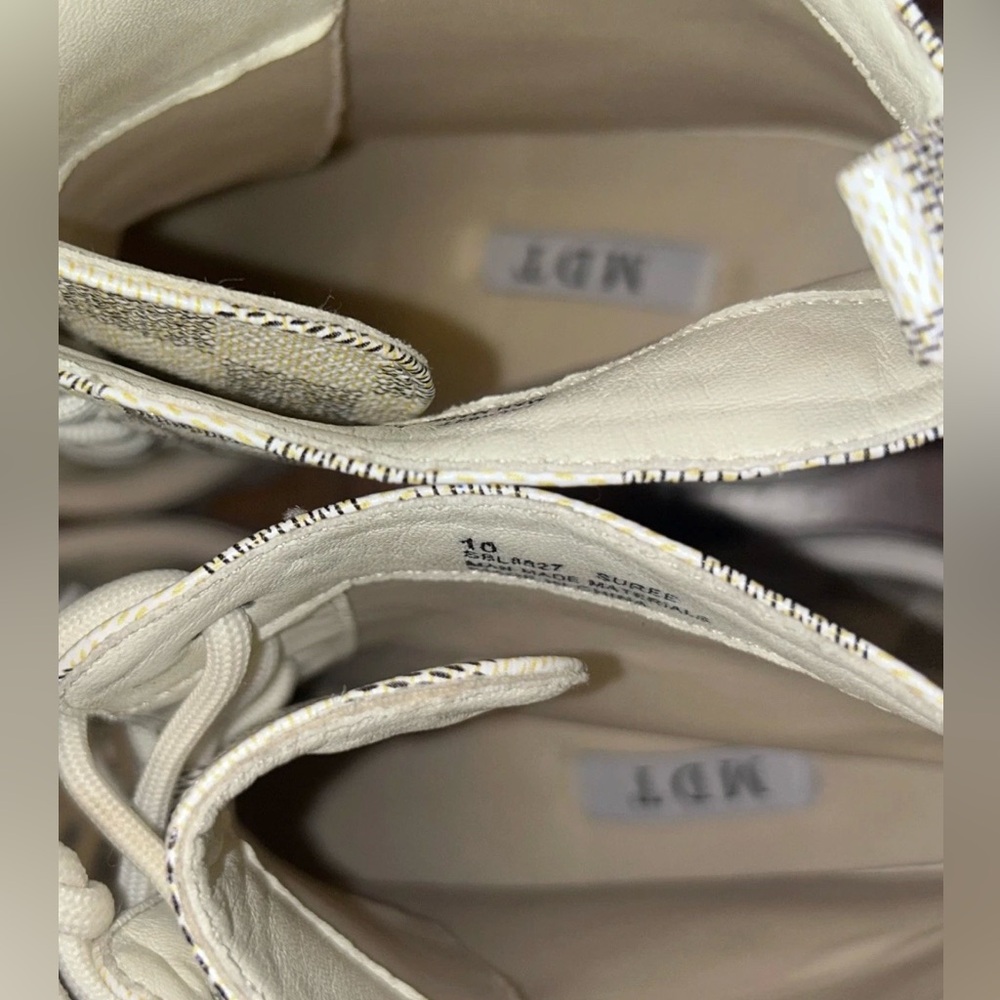 Womens MDT Checkered Lace Up Block Heel Boots Size 10 - Picture 8 of 8